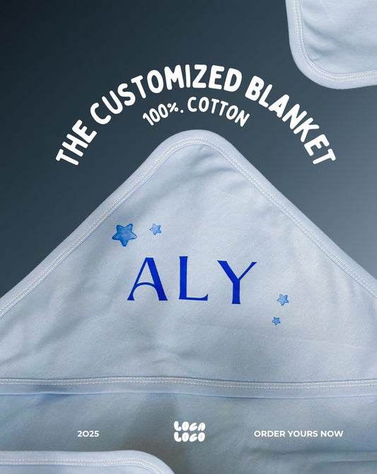 Personalized baby blanket with custom name Egypt